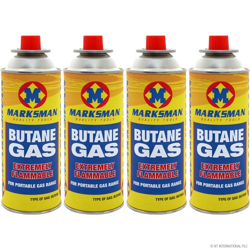 4pc Butane Gas 227g - Marksman Brand